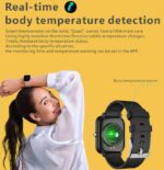 2021 Newest Smartwatch Body Temperature Detection Fitness Tracker Watches Bluetooth Weather Forecast IP68 Waterproof Smart Watch 2