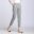 New Women Casual Harajuku Spring Summer Plus Size Trousers Solid Elastic Waist Cotton Linen Pants Ankle Length Harem Pants 7