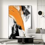 New Abstract Art Decorative Mural Canvas 100% Handmade Customizable Oil Painting Living Room Hotel Restaurant Hanging Picture 4