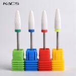 KADS Long Bullet Ceramic Nail Drill Bit Nail Polisher Grinder For Manicure and Pedicure Nail Drill Machine Tool of Nail Work 1