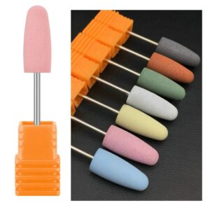 1Pcs Nail Drill Bits Rubber Silicone Milling Cutter Files Burr Buffer for Electric Machine Nail Art Grinder Cuticle Tools 1