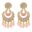 Classic Indian Oxidized Jewelry Earring Boho Crystal Pearl Chandbali Bollywood Party Wedding Wear Double Moon Earrings for Women 7