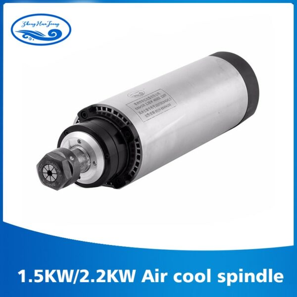 2.2kw spindle in machine tool spindle air cooling 2200w cnc milling motor 24000rmp ER20 80MM or cnc engraving 1