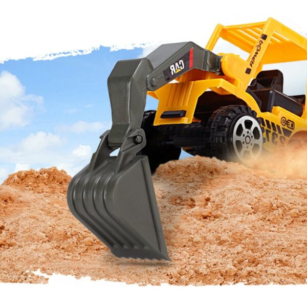6 Styles Engineering Cars mini Diecast Plastic car Construction Vehicle Excavator Model toys for children with toy boys gift 3