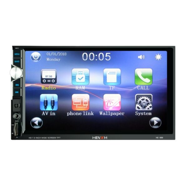 LaBo 2Din Car Radio 7"HD Touch mirrorlink Android Player subwoofer MP5 Player Autoradio Bluetooth Rear View Camera tape recorder 2