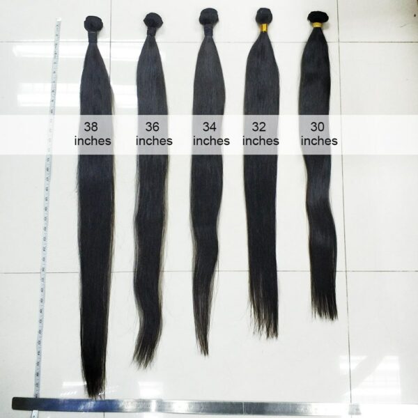 FDX 30 32 34 36 38 40 Inch Silky Straight Brazilian Hair Weave Bundles 100% Remy Human Hair Bundles 1/3/4 Pieces Natural Color 4