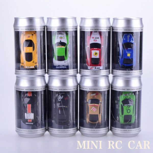 2021 Remote Control Car 20KM/H Coke Can Mini RC Car Radio Remote Control Micro Racing Car 4WD Cars RC Models Toys for Kids Gifts 5