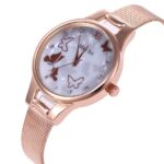 2020 Best Selling Fashion Watch Women Butterfly Ladies Watches Golden Alloy Band Quartz Wristwatch Clocks Gift Dress reloj mujer 4