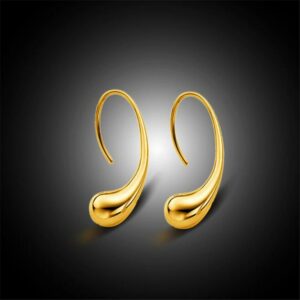 WQQCR  Free Delivery Hot Gold 18 K Earrings Water Drops Shapes Women's Fine Jewelry Gifts Spot Wholesale Gift Earrings 2