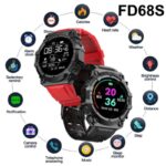 FD68S Smart Watch Heart Rate Blood Pressure Monitor For IOS Android Forecast Activity Fitnes Tracker Sports Smartwatch Men Women 6