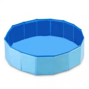 1pc Pet Swimming Pool Foldable Portable Pet Pool PVC Non- Bottom for Cat 1