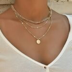 Vintage Necklace on Neck Gold Chain Women's Jewelry Layered Accessories for Girls Clothing Aesthetic Gifts Fashion Pendant 1