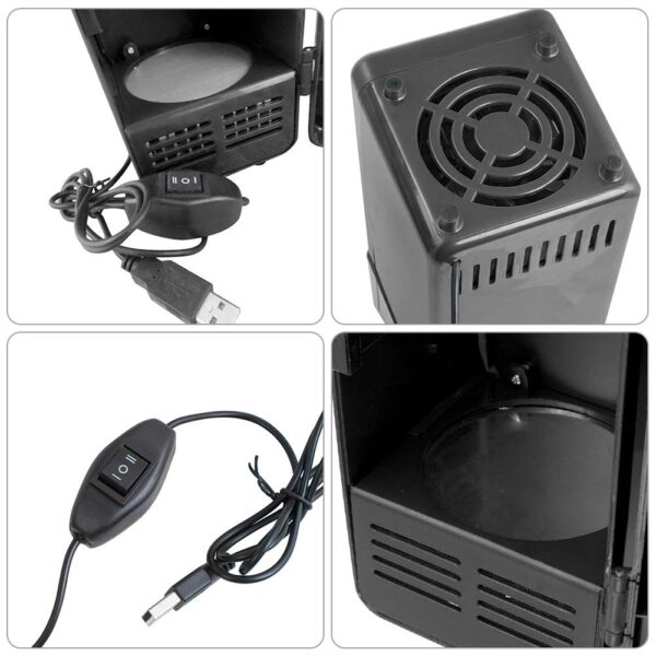 5V 10W Mini Car Refrigerator USB Multi-Function Home Travel Vehicular Fridge Protable Box Cooler Refrigerator For Car 4