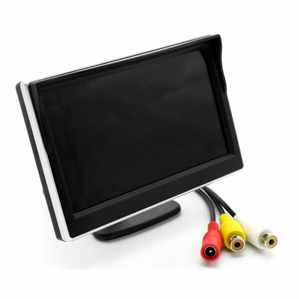 LCD HD Screen Monitor Suction Cup Parking Camera Car Rearview Reverse Backup Camera 5 inch 2