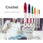 6Pcs/Set Soft Crochet Hook Circular Knitting Needles Set Plastic Handle Aluminum Weaving Sewing Braid Kit DIY Craft Tool 3