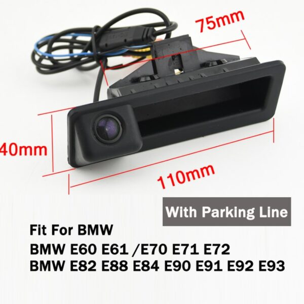 Bonroad Car Rear View Backup Reverse Camera for BMW 1Series F20 E87/3Series E90 F30/5Series E60 F10 /X3 F25 X4 F26/X5 E70 4