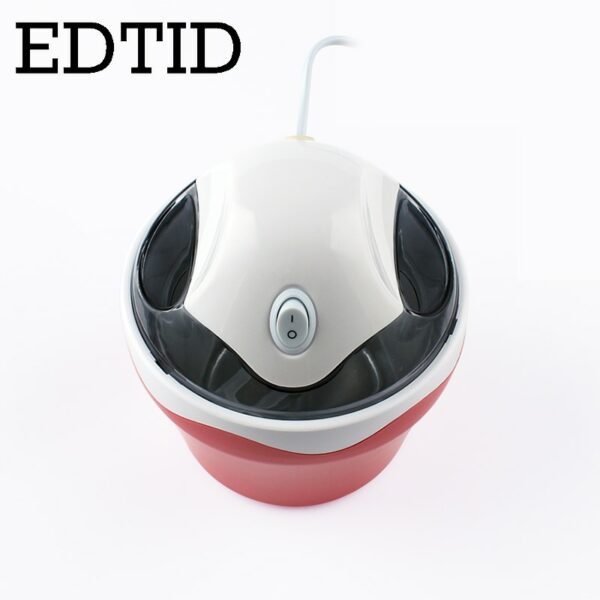 EDTID MINI Automatic DIY Ice Cream Maker Yogurt Cone Icecream Machine Mixer Cool Fruit Dessert Sorbet Freezer Milkshake Blender 4