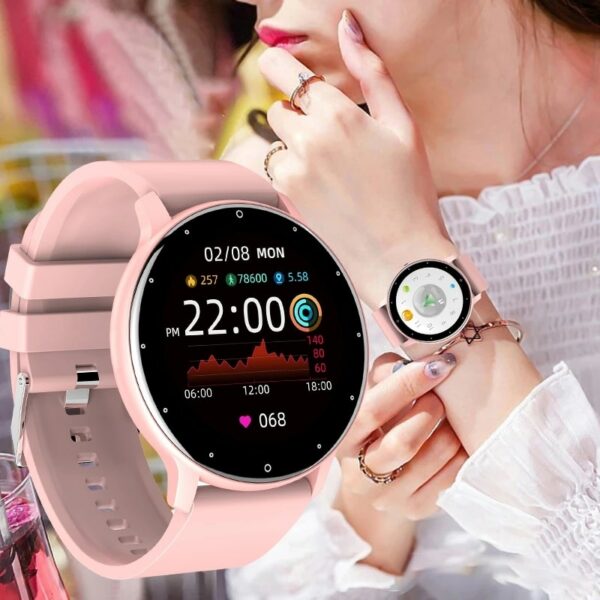 2022 New Fashion Smart Watch Men Fitness Bracelet Heart Rate Blood Pressure Monitoring Sports Tracker Smartwatch Gift for Women 4