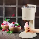 Icecream Machine Fully Automatic Mini Fruit Ice Cream Maker for Home Electric DIY Old Fashioned Ice Cream Maker 1