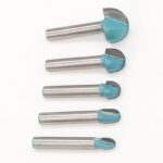 6mm Shank Round Nose Router Bits Set 5-Size Diameter-6mm&8mm&10mm&12mm&18mm Woodworking Cove Box Milling Cutters 3