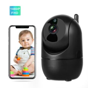1080P Baby Monitor WiFi IR Night Vision Two Way Audio Video Nanny Intercom Auto Track Wireless Wirelrss Home Babyphone Camera 1