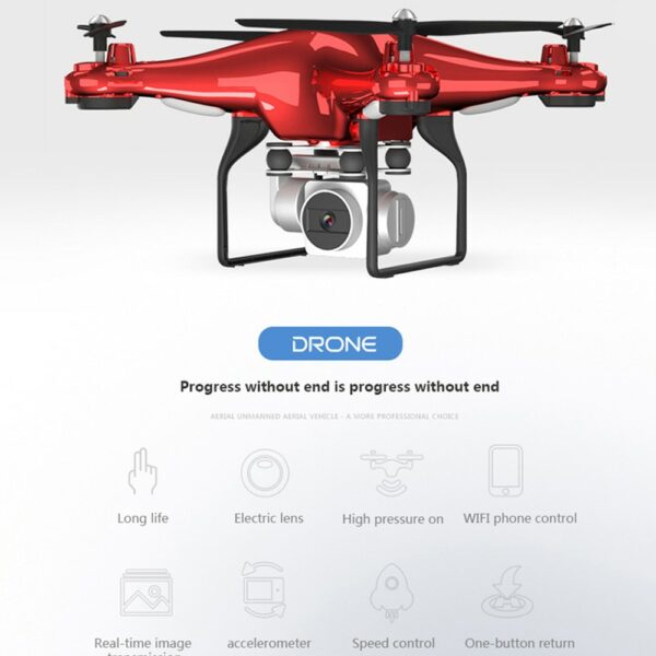 X52 Drone HD 1080PWifi transmission fpv quadcopter PTZ high pressure stable height Rc helicopter drone camera drones 5