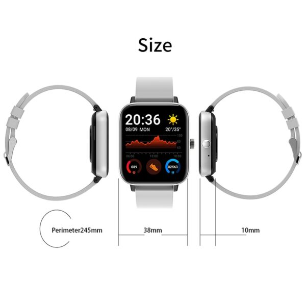 Watch Men Women Heart Rate Blood Pressure Monitor Bracelet Full Touch Sport Waterproof Smartwatch Fitness Smart Equipment 2 Set 5