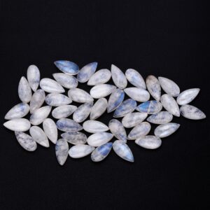 Water Drop Cut Natural Moonstone 9x13MM Loose Stones with Blue light Wholesale Decoration Gemstone Jewelry Gift 10 pcs/set 1