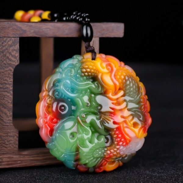 Natural Colour Jade Money Dragon Pendant Necklace Chinese Charm ite Jewelry Carved Amulet Luck Gifts for Her Men Sweater chain 1