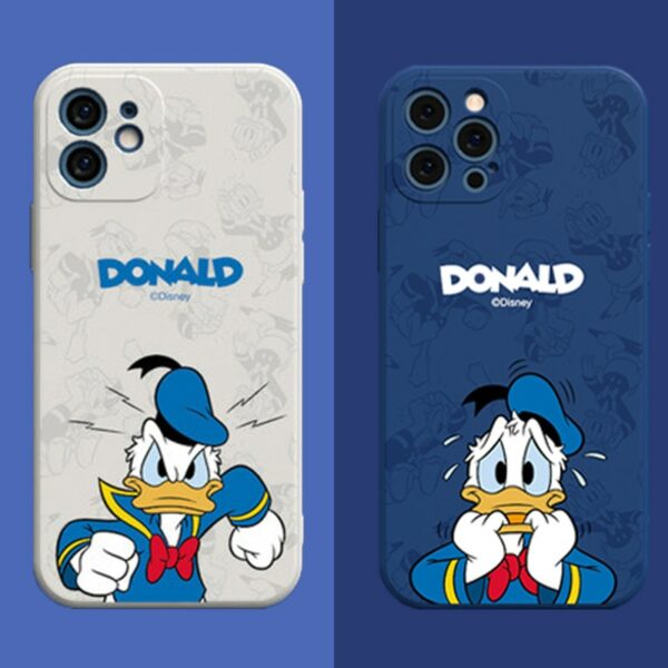 Disney Donald Duck Mobile Phone Case for IPhone 13 12 Pro Max XS MAX TPU Protective Cover 11 Pro XR X XS Anti-drop Soft Shell 3