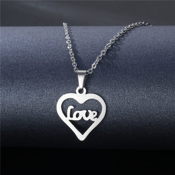 DoreenBeads Fashion Stainless Steel Necklace Tortoise Heart Tree Pendant For Women Men Necklace Jewelry 45cm long, 1 Piece 4