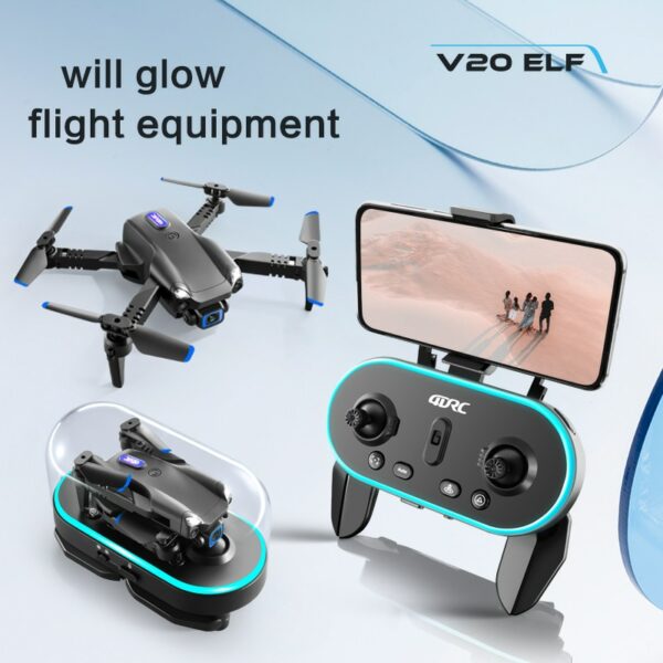 4DRC 2022 New V20 Rc Mini Drone 4K 1080P 720P WiFi fpv Drone HD Dual Camera Quadcopter Foldable rc Helicopter Dron Toy Gift 6