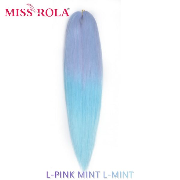 Miss Rola Synthetic 22 Inch 60G Kanekalon Hair Jumbo Braid Yaki Straight Hair Extension Pink Blonde Twist Braid Bulk Wholesale 6