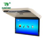 19'' MP5 Car Roof Monitor LCD Flip Down Screen Overhead Multimedia Video Ceiling Roof mount Display IR/FM Transmitter USB 6
