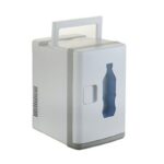 10L Mini Fridge Auto Portable Refrigerator Cooler Heater Small Freezer Car Home Daul-Use White Summer Storage Icebox With Handle 3