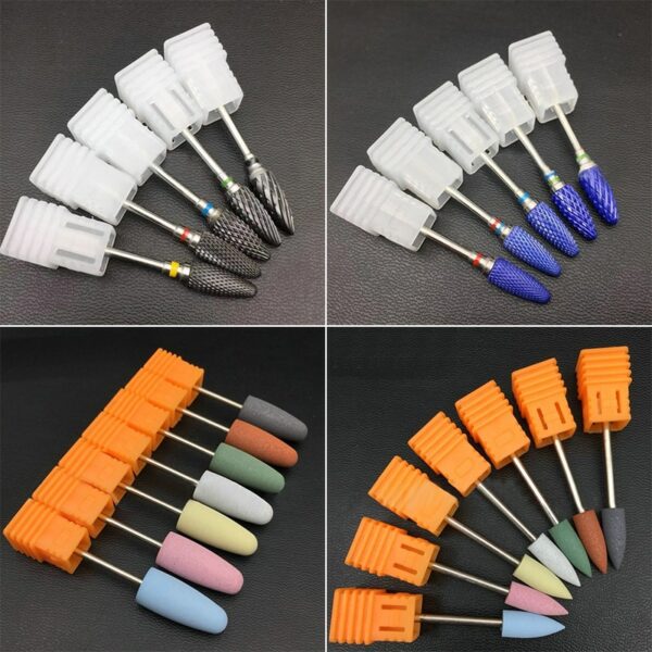 1pc Nail Drill Milling Cutter Drill Bits Files Burr Buffer for Electric Machine Nail Art Grinder Cuticle Cutter Tools 1