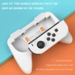 2pc Joycon Bracket Stand Holder Wheel For Nintendo Switch/Nintendo Switch OLED JOY CON Controller Gamepad Hand Grip Accessories 5