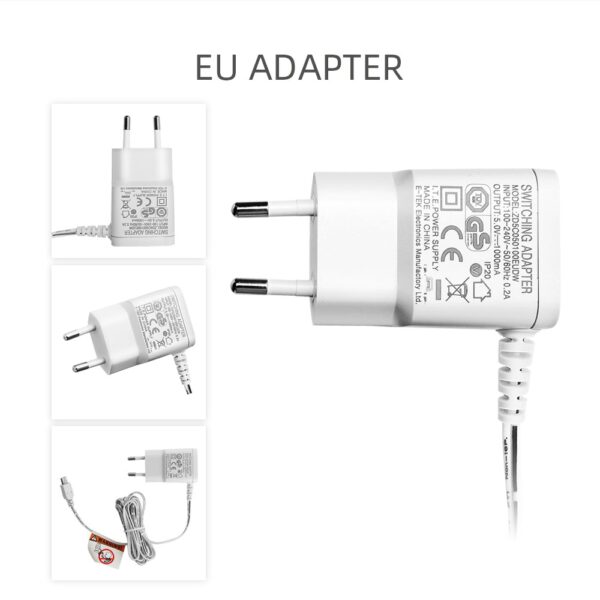 Qualified AC 110-240V To DC 5V 1000mA Adapter Charger for Baby Monitor VB601/VB602/VB603/VB605/VB607 3