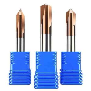 HRC55 Chamfer Milling Cutter Carbide Corner Countersink Chamfering Mill Deburring Edges V Grove Router 60 90 120 Degree 3 Flutes 1