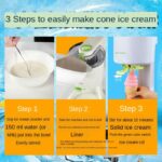 Electric Ice Cream Machine for home Slush Sundae Making Fruit-flavored Cone Smoothie 6