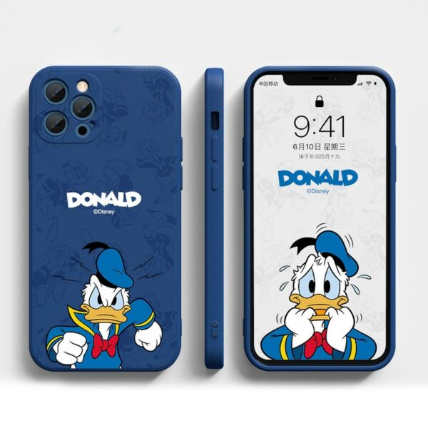 Disney Donald Duck Mobile Phone Case for IPhone 13 12 Pro Max XS MAX TPU Protective Cover 11 Pro XR X XS Anti-drop Soft Shell 2