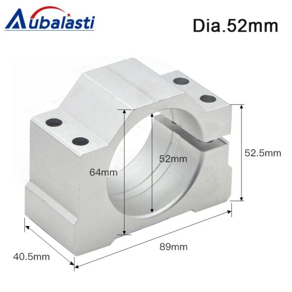 CNC Router Machine Spindle Clamp Diameter 48mm 52mm Spindle Motor Clamp for 300w 400w 500w 600w Motor Mounts Bracket 6