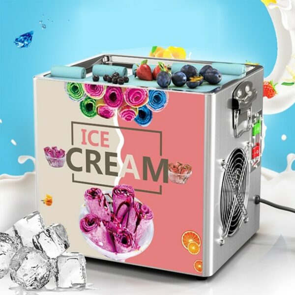 Ice Cream Maker Fried Ice Cream Rolls Machine Commercial Big Pan Fried Yogurt Making Machine Thai Fry Pan Ice Cream 1