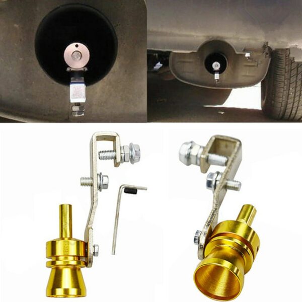 Universal Simulator Nozzle for muffler Whistler Exhaust Fake Turbo Whistle Pipe Sound Muffler Blow Off Car Styling Tunning 2