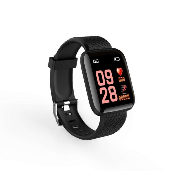 116 Plus Smart Watch Bluetooth Fitness Tracker Sports Heart Rate Blood Monitor Life Waterproof Colorful Bracelet for Android IOS 2