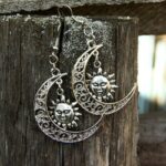 New Wiccan Sun Moon Earring Creative Gift For Women Festival Jewelry Charm Celestial Charm Sun Hippie Fashion 2021 Statement 2