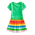 My Baby Princess Kids Unicorn Cotton Striped Cartoon Little Pony Summer Dresses For Girls Infantil Children Vestidos Clothing 2