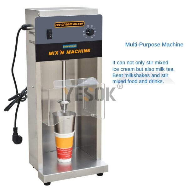 220-250V Commercial Ice Cream Machine Blender Food Mixer Blizzard Machine  Whirlwind Ustrian Cyclone Multiple Practices 750W 2