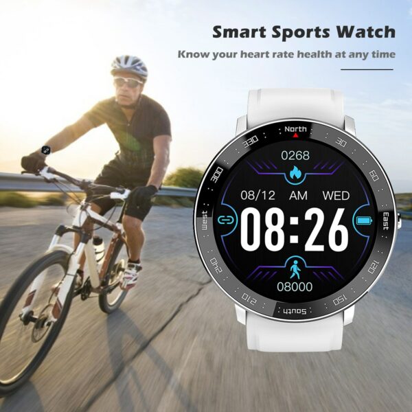 NORTH EDGE NL03 Men's Smart Watch 1.28" Touch Screen Fitness Sport Heart Rate Blood Pressure Monitor Unisex Bluetooth Smartwatch 3