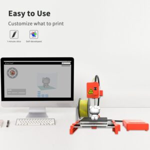 Easythreed X1 3D Printer Mini Entry Level 3D Printing Toy for Kids Children Personal Education Gift Easy to Use One Key Printing 2